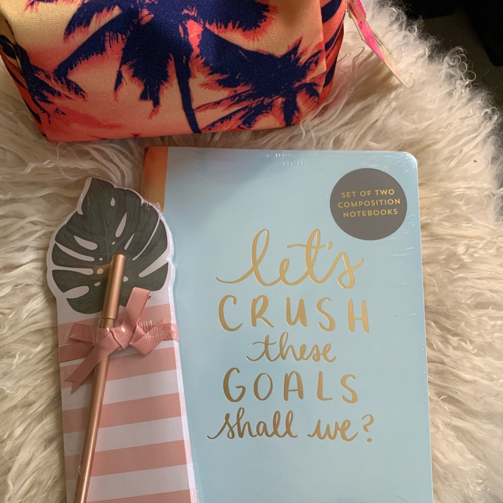 Inspired writing ✍️ notepad + two notebooks + Bag